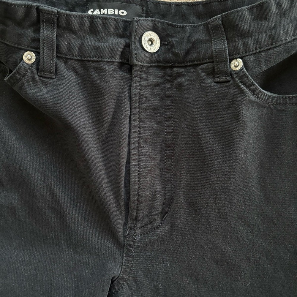 Cambio "Jade" Jeans Straight Leg High Rise Medium Wash Stretch Womens 8 - Picture 2 of 11